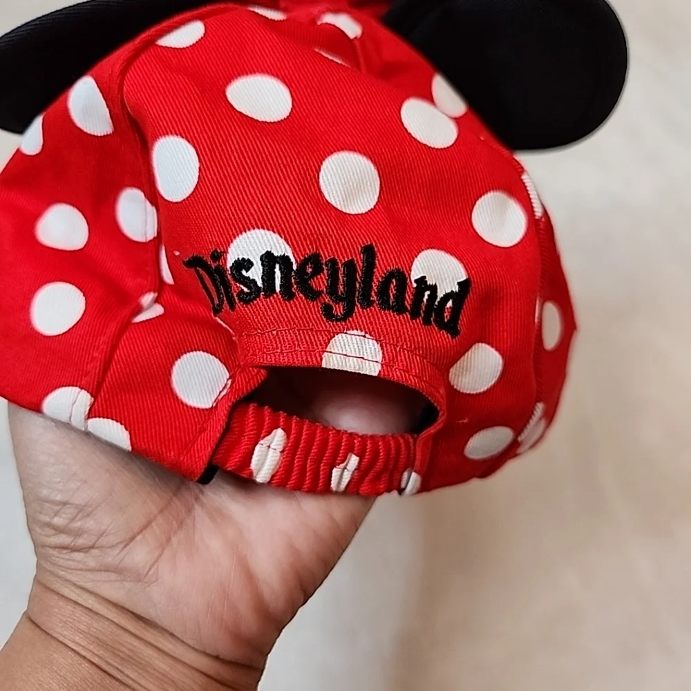 Minnie Mouse Hat Red Toddler Stitched Adjustable Baseball Cap Sz T 51-53CM